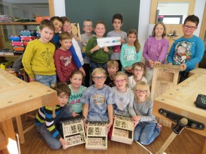 SchülerInnen der Volksschule St. Jodok-Vals