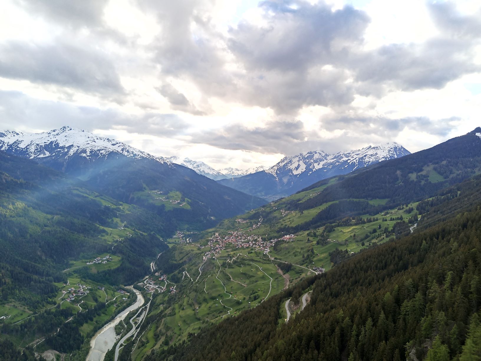 Aussicht über Die Fließer Kulturlandschaft