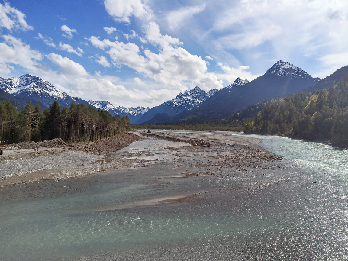 Wildflusslandschaft Bei Forchach